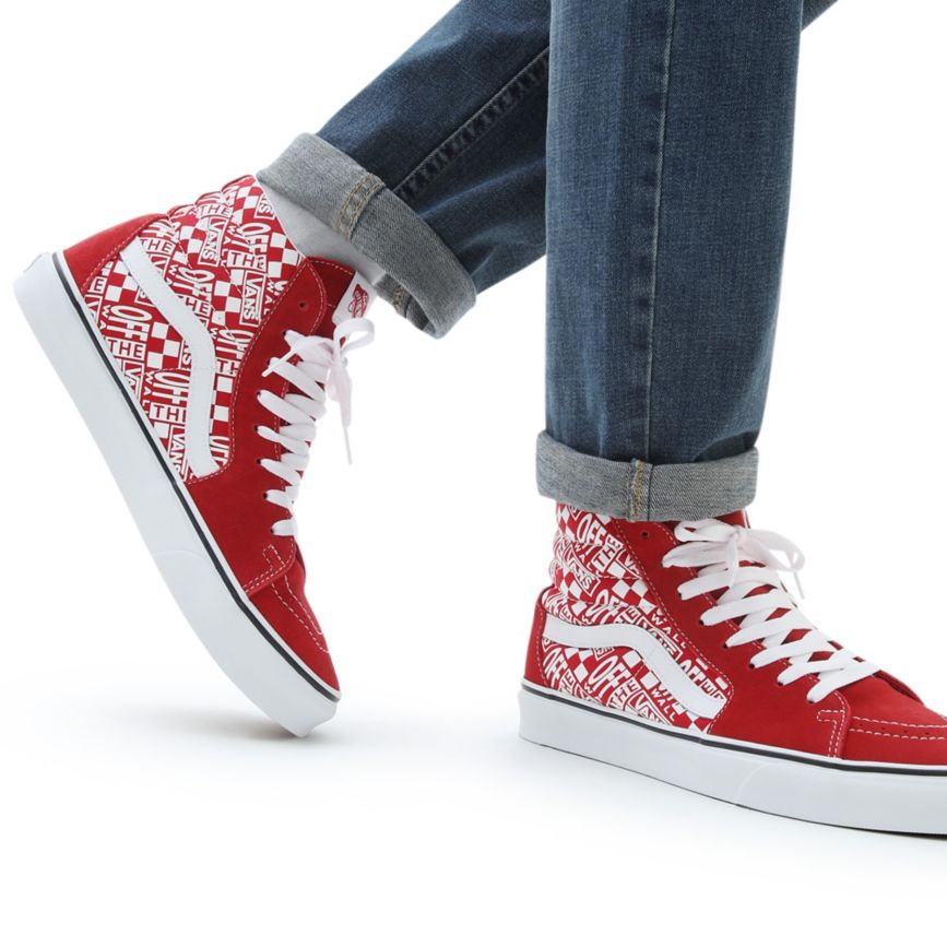 Vans Off The Wall SK8-Hi Obuca Црвени | VN215R7OH89