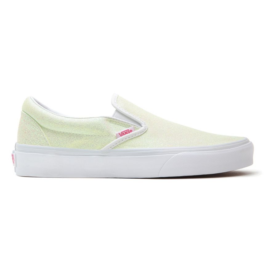 Vans UV Glitter Classic Slip-On Obuca Бео | VN398F0PD08